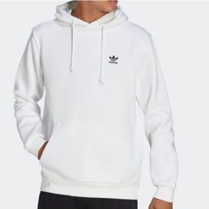 Adidas Trefoil Essentials Hoodie White Sweatshirt Men’s Classic Size Medium